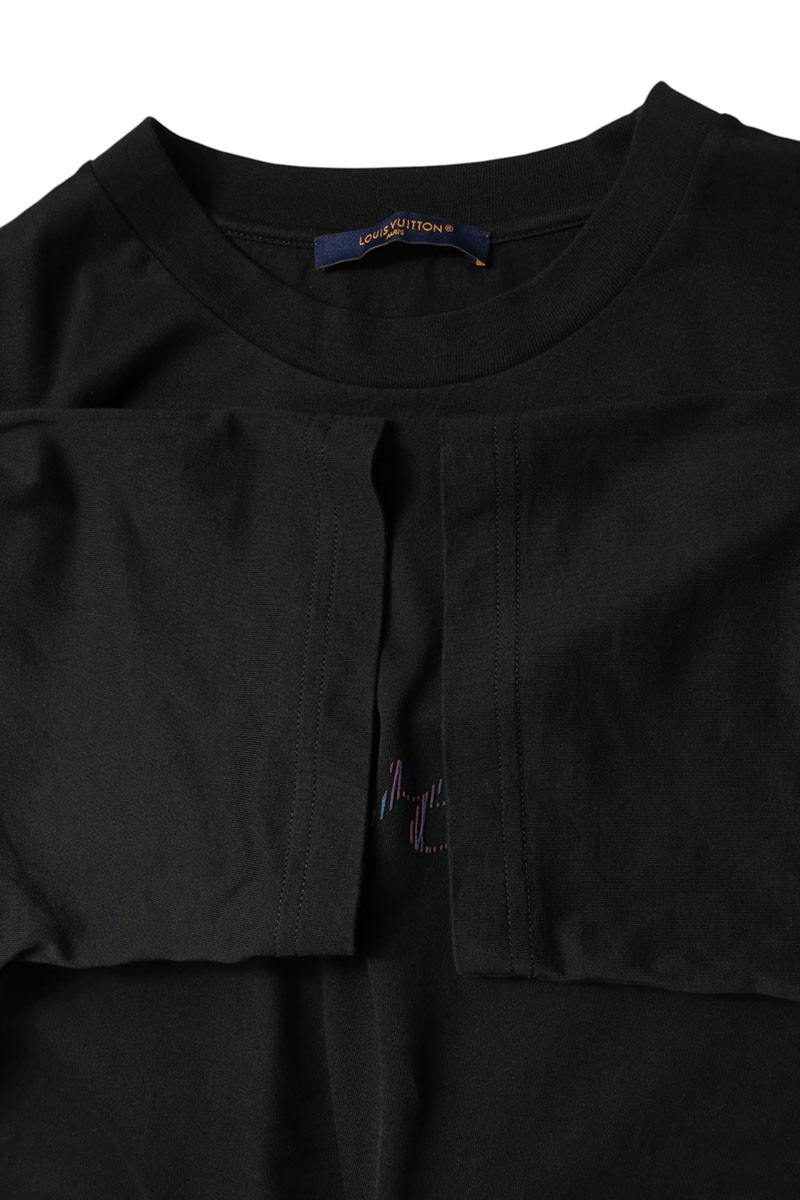 LOUISVUITTON 25AW Iridescent LV Birds T-Shirt Size XXL