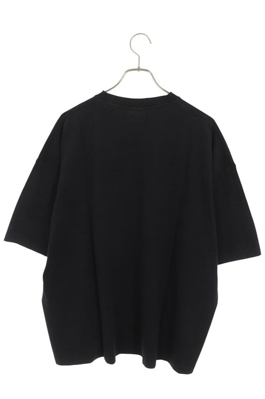 VETEMENTS Graphic Print Cotton T-Shirt Black Size M