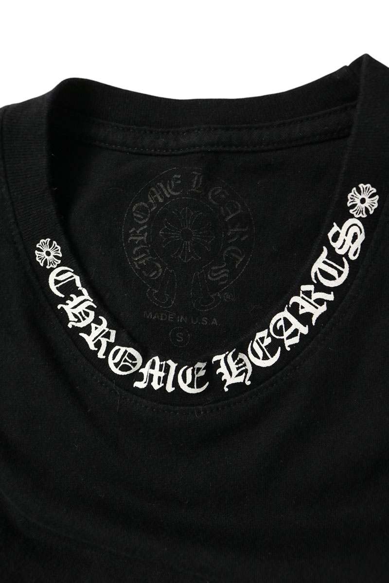 Chrome Hearts CH T-SHRT 1 Neck Print T-Shirt Black Size S