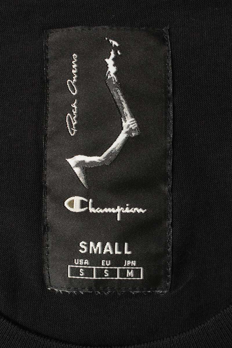 Rick Owens x Champion Logo Embroidery Tank Top Black Size S
