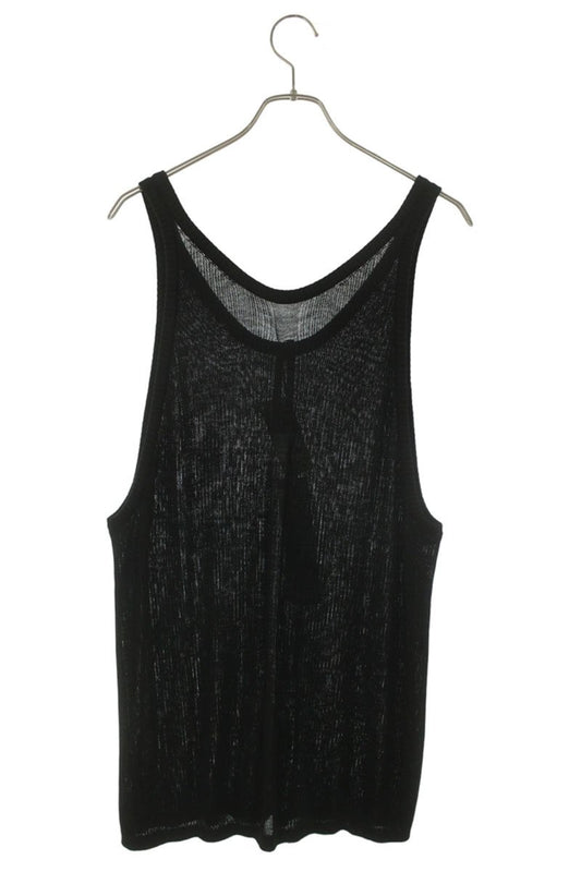 Rick Owens Wool Tank Top Black Size M