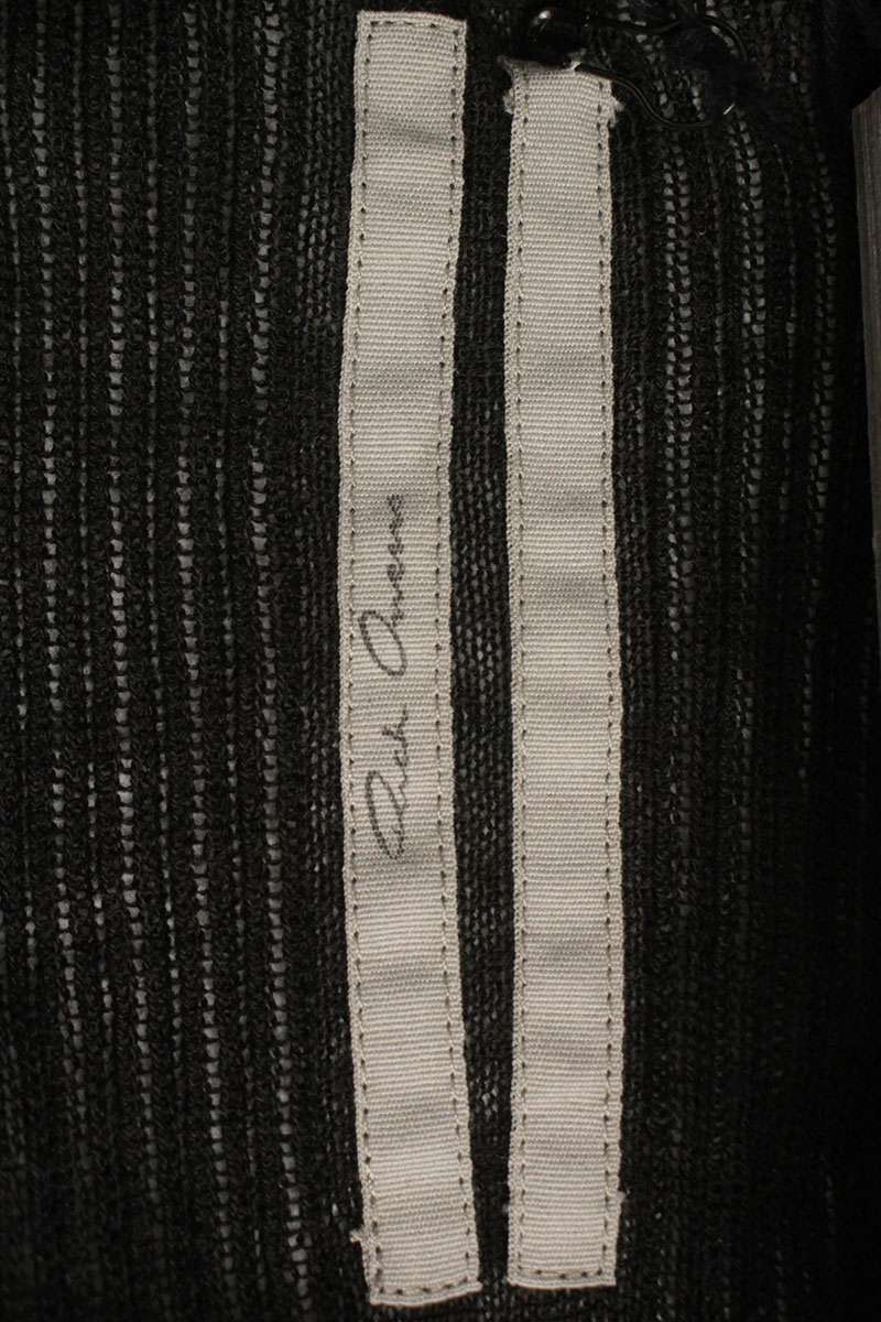 Rick Owens Wool Tank Top Black Size M
