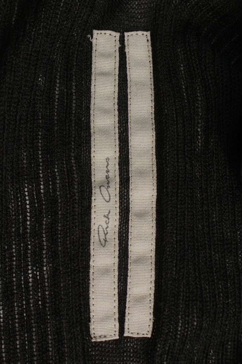 Rick Owens Wool Tank Top Black Size L