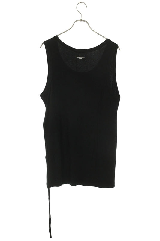 ANN DEMEULEMEESTER 26SS Message Print Tank Top Black Size L