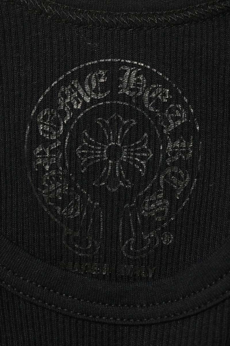 Chrome Hearts Beaded CH Plus Embroidered Top Black Size M