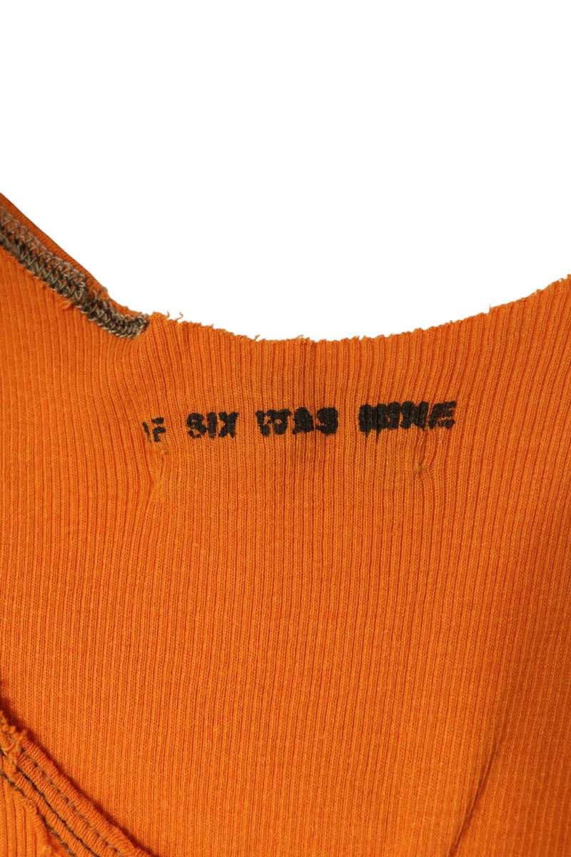 IF SIX WAS NINE Cotton Tank Top Orange Size 1