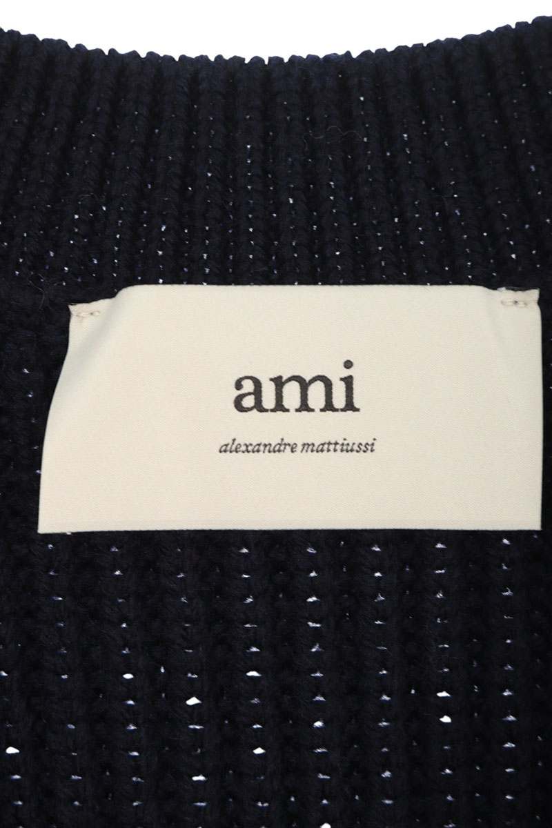 AMI 25SS Embroidered Vest Blue Size M