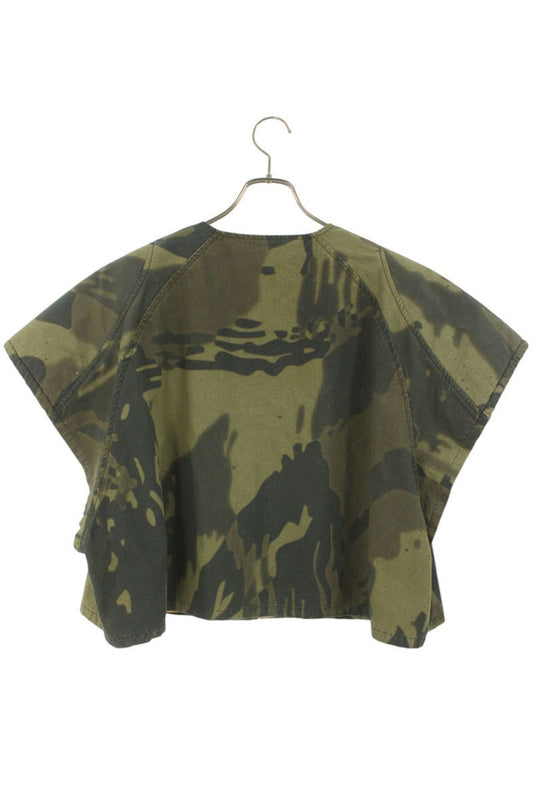 PDF Camo Zip Up Vest Green Size M
