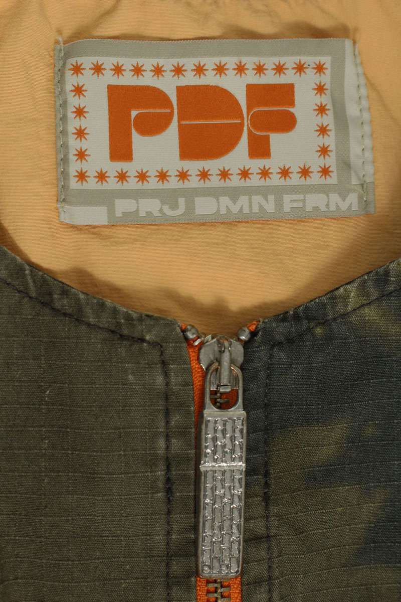 PDF Camo Zip Up Vest Green Size M