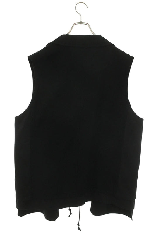 GroundY 21AW Wool Work Jacket Vest Black Size L