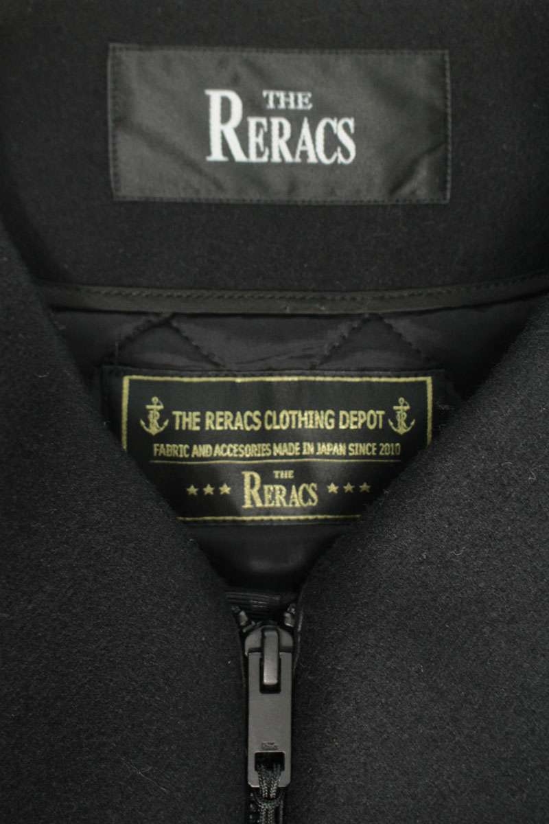 THE RERACS 17FW Boa Panel Wool Vest Black Size S
