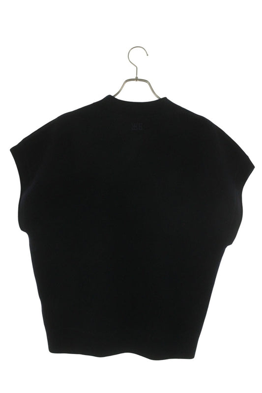 WALES BONNER 24AW HOWARD Logo Wool Knit Vest Black Size M