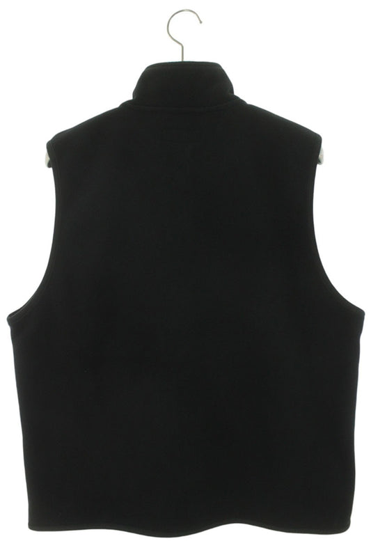 GOD SELECTION XXX Logo Embroidered Fleece Vest Black Size S
