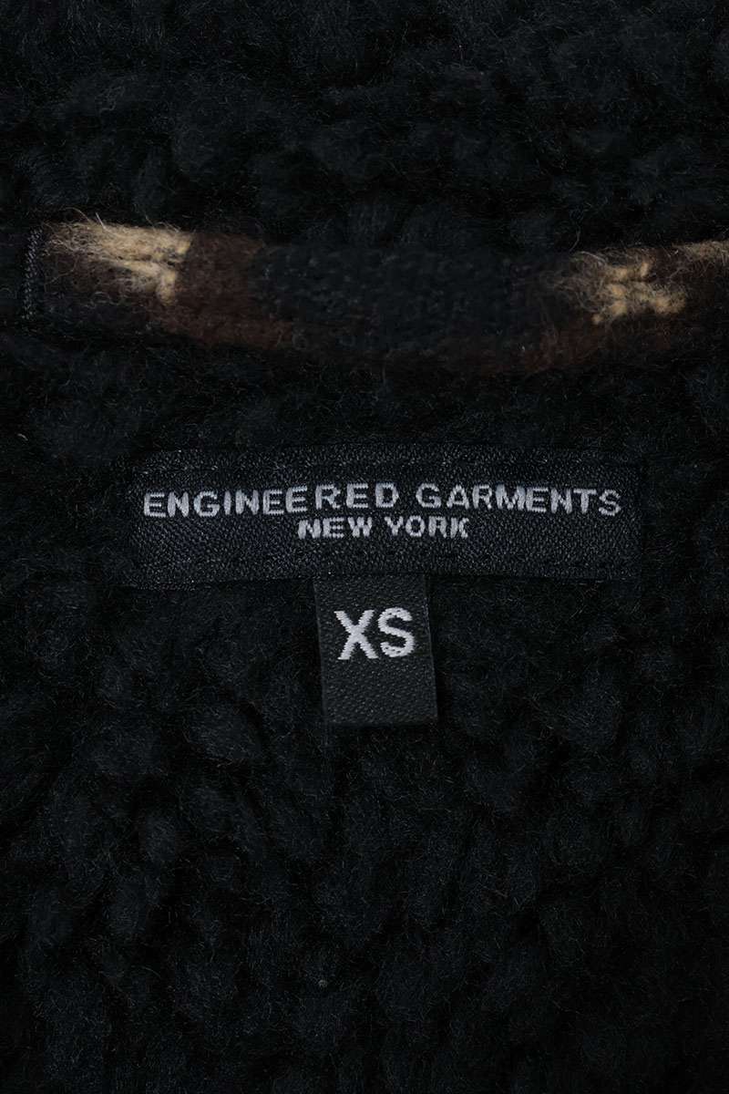 Engineered Garments Leopard Diagonal Button Vest Size XS
