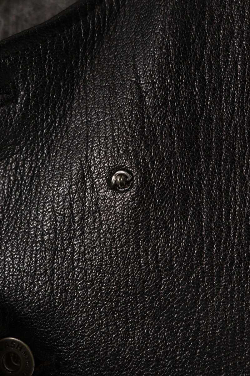 ISAMUKATAYAMA BACKLASH Goat Tannin Leather Vest Black Size L