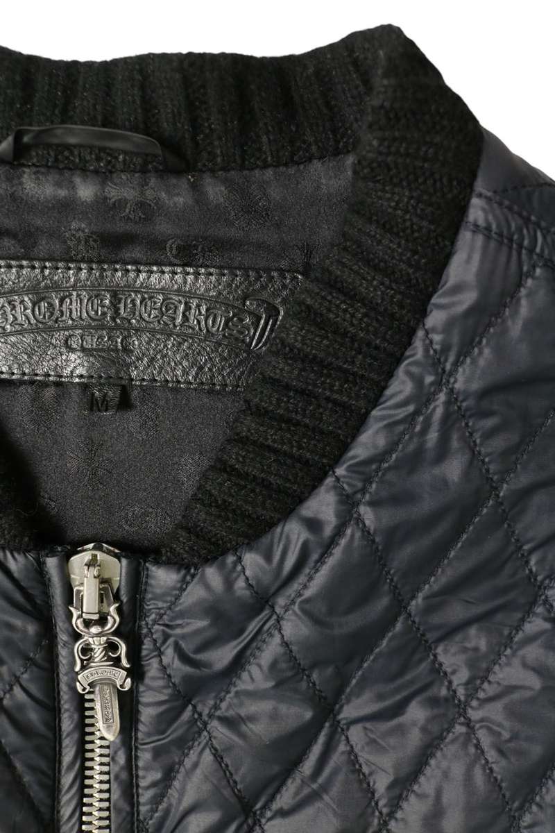 Chrome Hearts Papa Cemetery Cross Quilted Vest Size M
