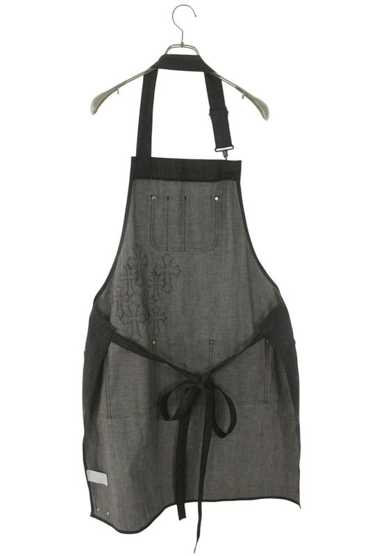 Chrome Hearts Cemetery Cross Patch Denim Apron