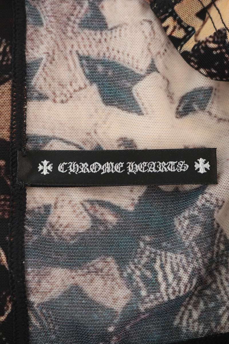 Chrome Hearts All-Over Cross Sheer Tube Top Size XS