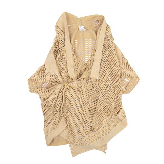 ISSEY MIYAKE A.POC INSIDE Toggle Button Jacket Beige Size 2
