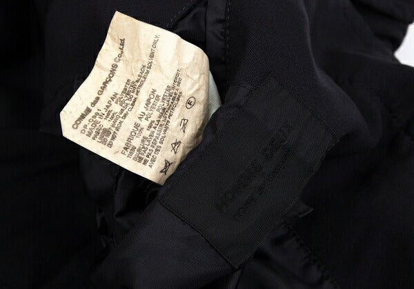 COMME des GARCONS HOMME DEUX Navy Garment Front Coat Size L