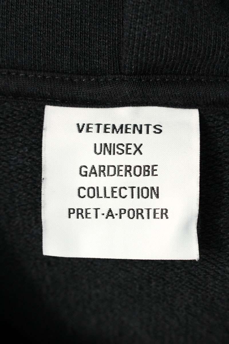 Vetements 24AW Logo Hoodie Black Size XL