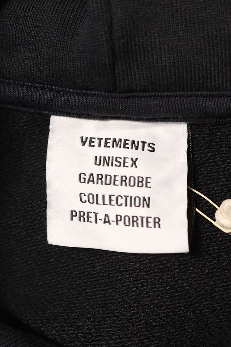 Vetements 25AW POLIZEI OVERSIZED Hoodie Black Size XS