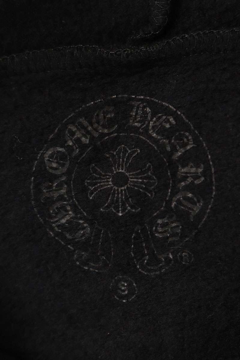 Chrome Hearts BELLA HD ZIP LNG BELLA Embroidered Up Hoodie Black Size S