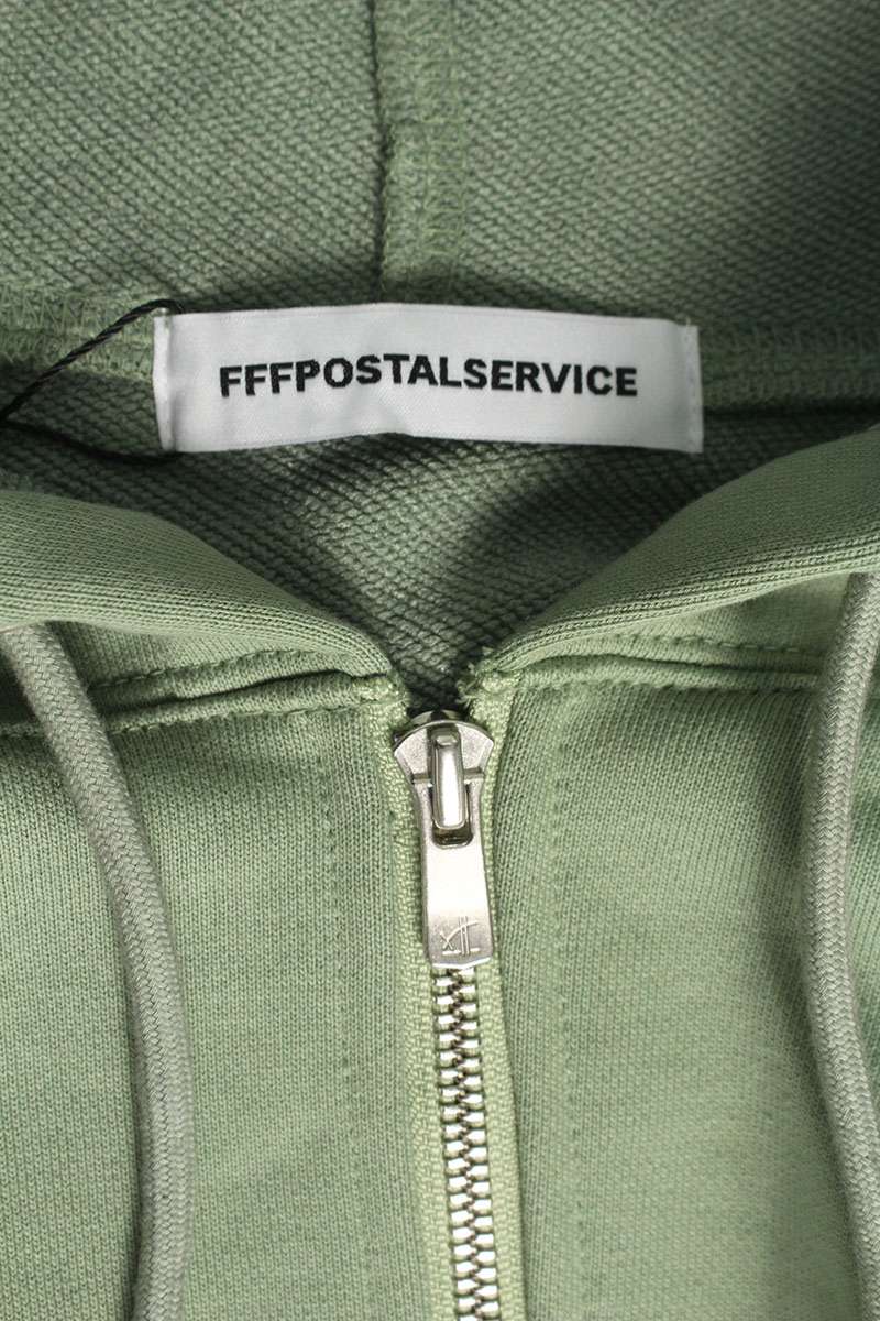 FFF POSTAL SERVICE 25AW Reverse RH Zip Hoodie Green Size L