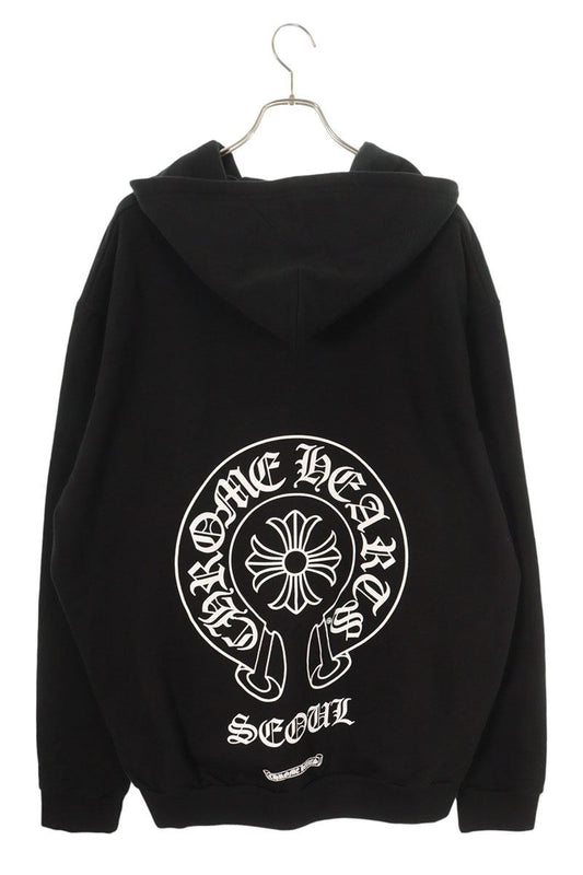 Chrome Hearts Seoul LTD Back Horseshoe Zip Hoodie Size XL