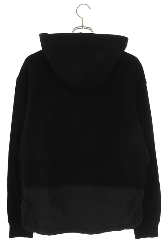 DSQUARED Front Print Nylon Panel Hoodie Black Size S