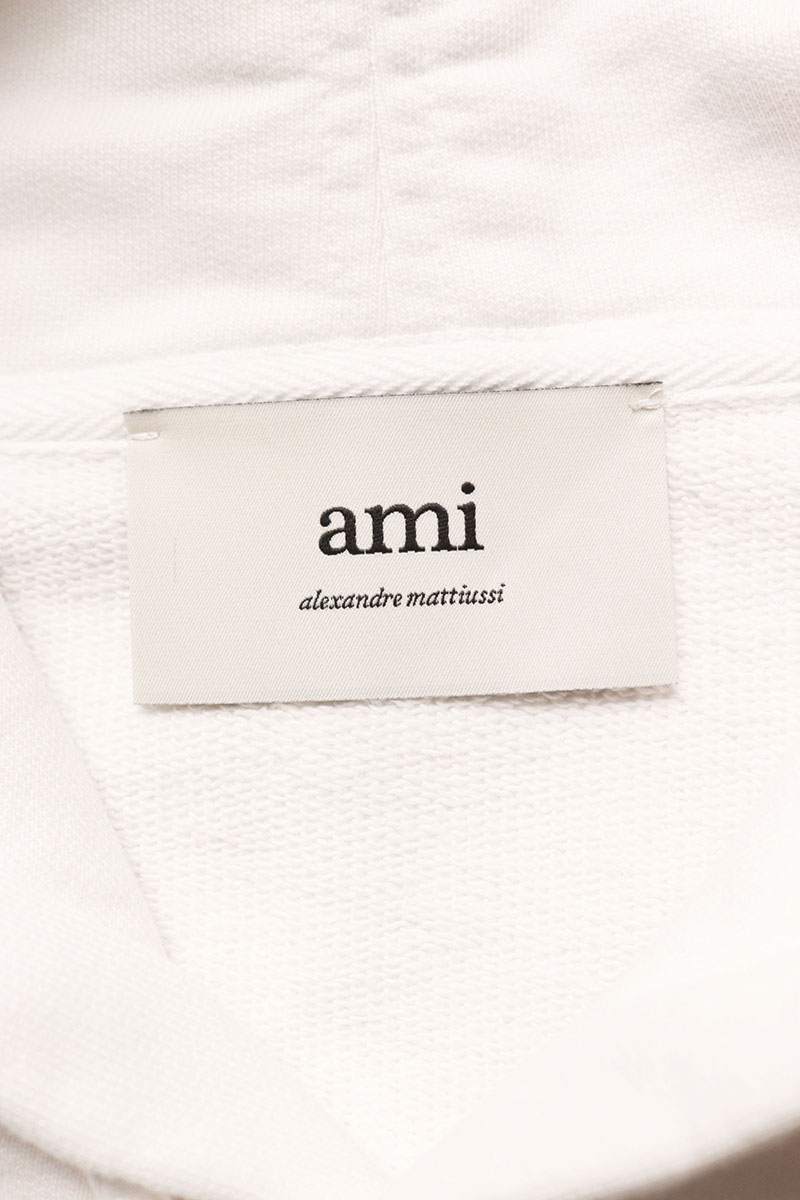 AMI Embroidered Hoodie White Size XL