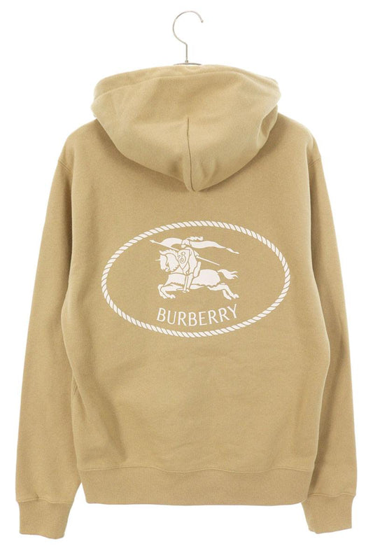 Burberry Back Horse Print Pullover Hoodie Beige Size M