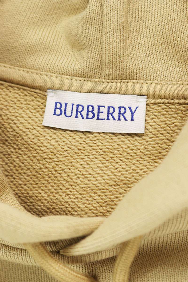 Burberry Back Horse Print Pullover Hoodie Beige Size M