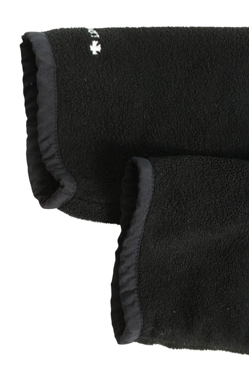 Chrome Hearts Crossball Button Fleece Hoodie Black Size M