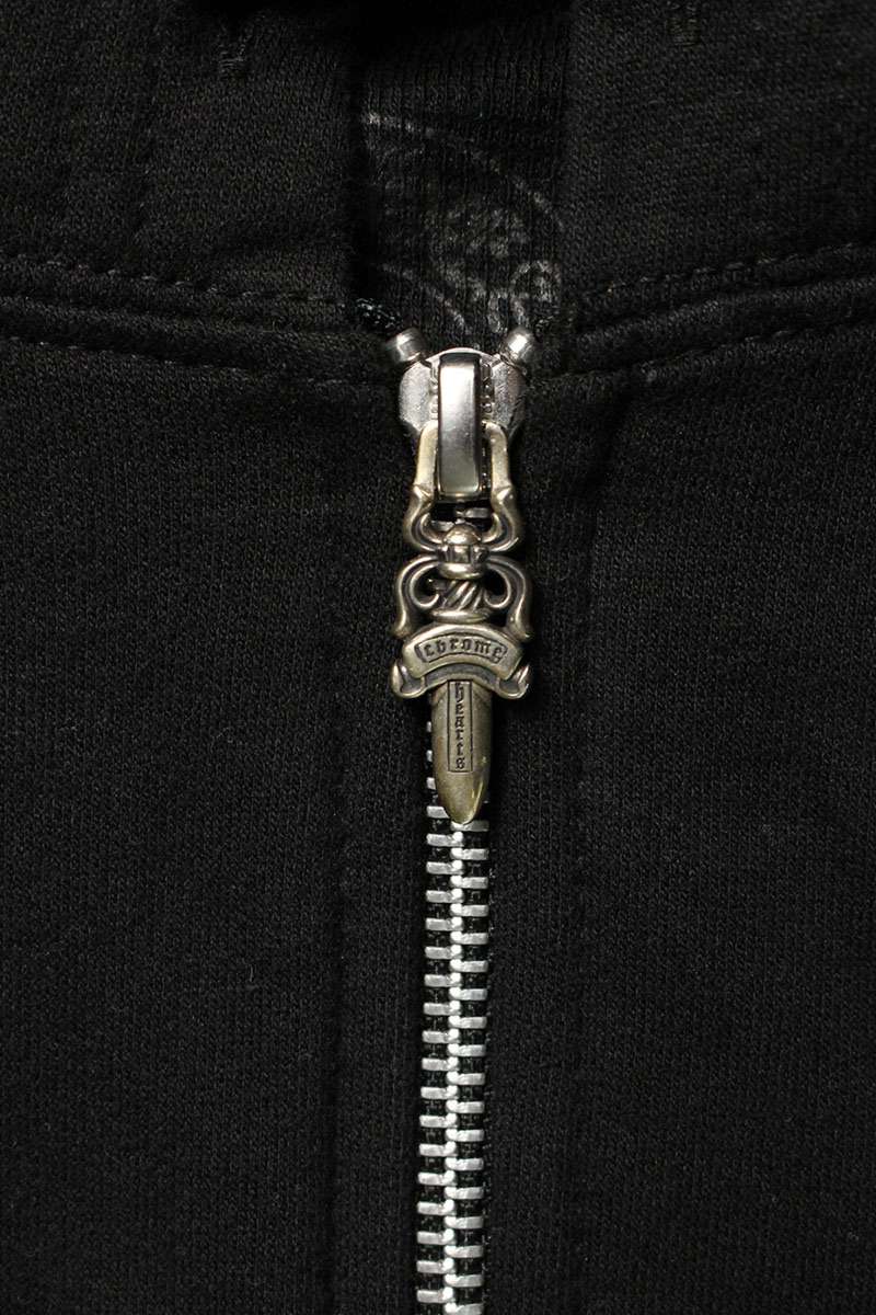 Chrome Hearts Sleeve Logo Dagger Zip Hoodie Blk/Blu Size XXL