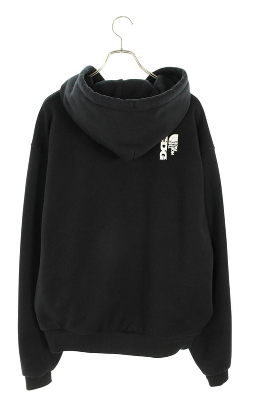 CDG x The North Face Logo Print Pullover Hoodie Black Size M