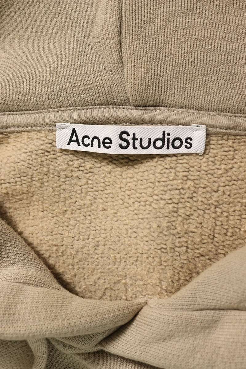 Acne Studios Logo Hoodie Beige Size M