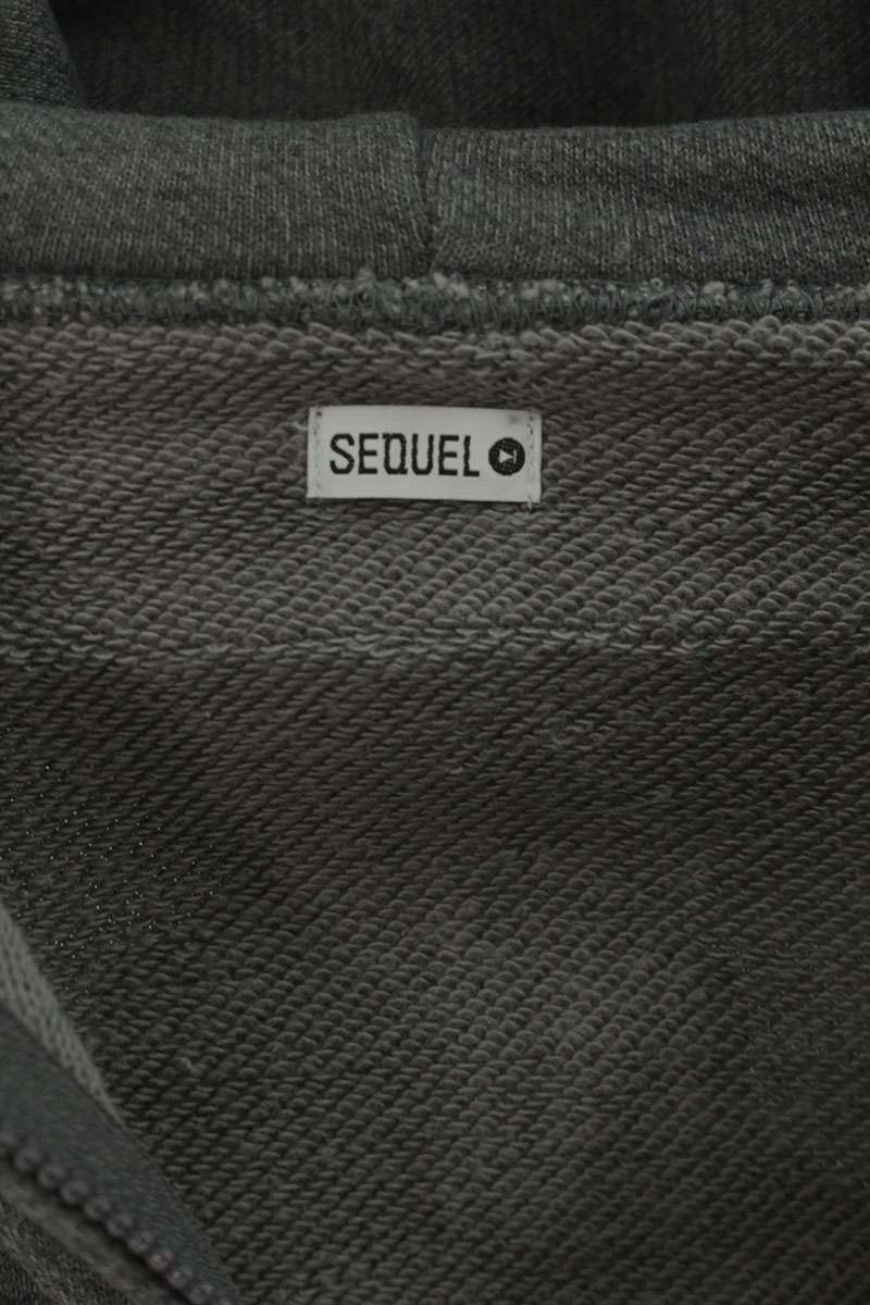 SEQUEL 24SS WEEKEND Zip Hoodie Gray Cotton Blend Size M
