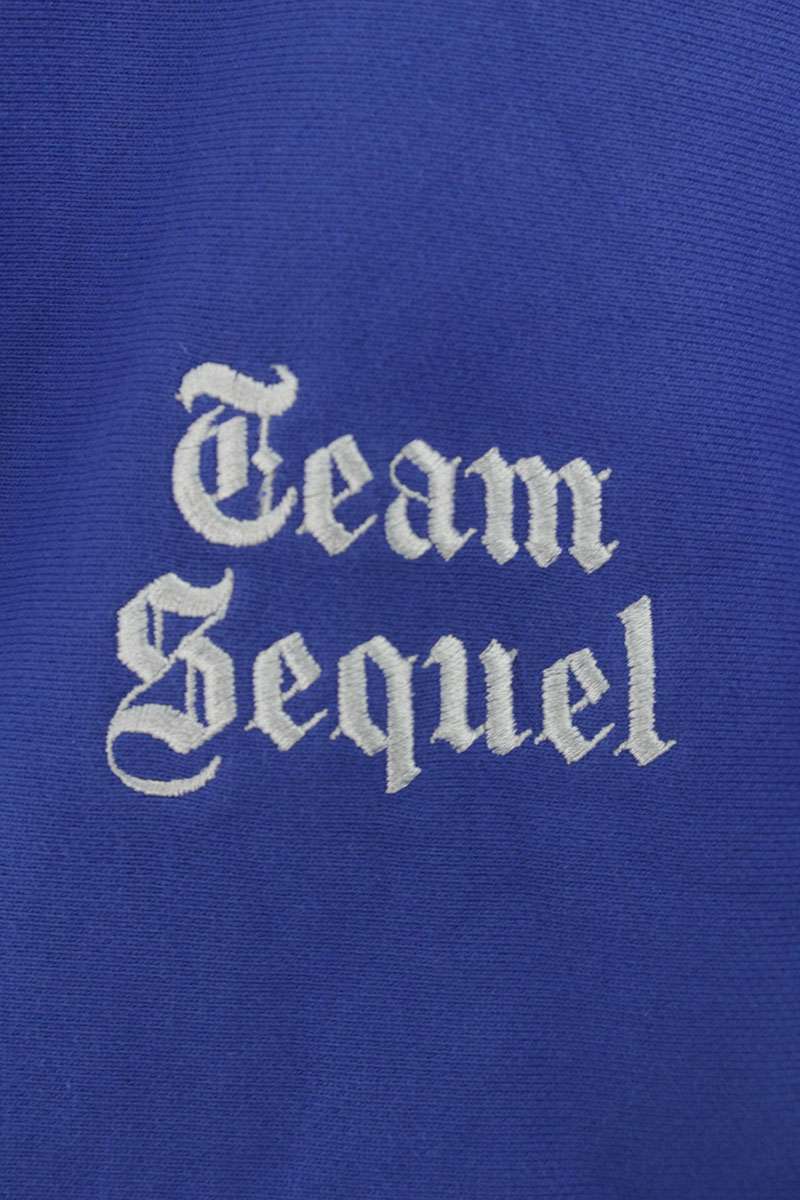 SEQUEL 25SS Logo Embroidered Hoodie Blue Size L