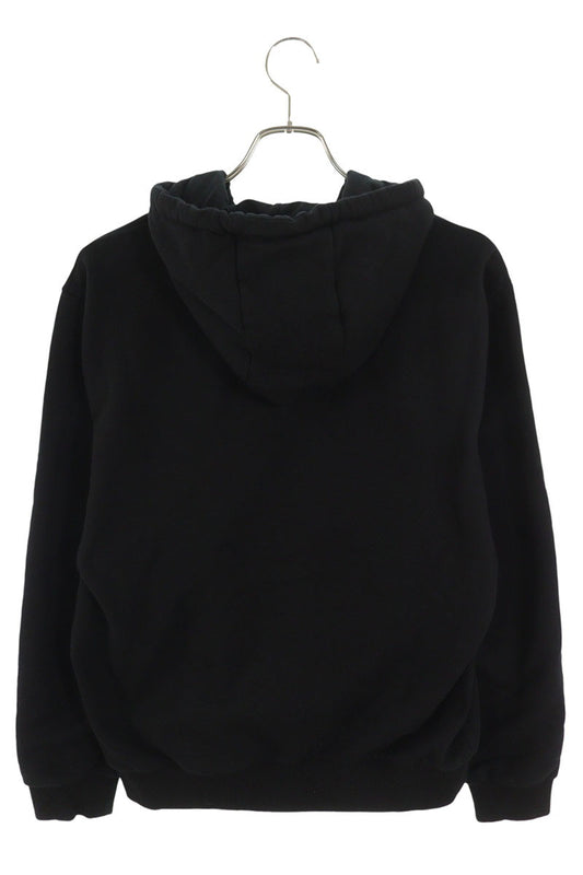 Fendi Logo Print Pullover Hoodie Black Size L