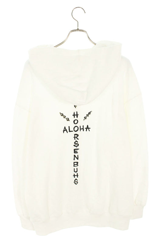 HOORSENBUHS Waikiki Print Zip-Up Hoodie White Size M