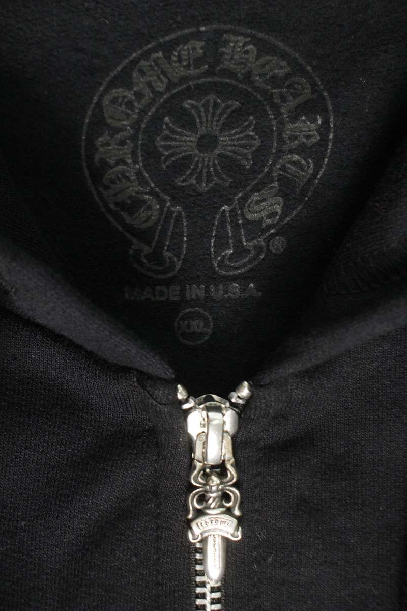 Chrome Hearts SWTSHRT HD ZIP Sleeve Logo Print Size XXL