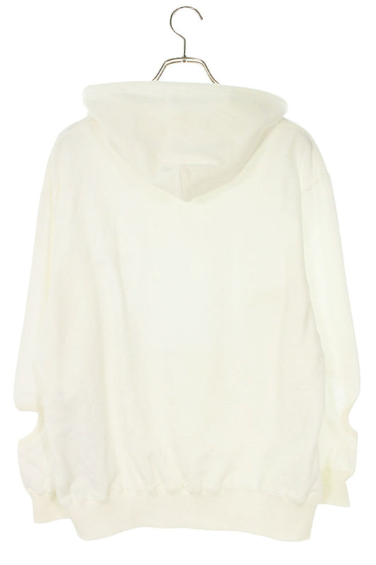TOGA VIRILIS Chest Embroidered Logo Hoodie White Size S