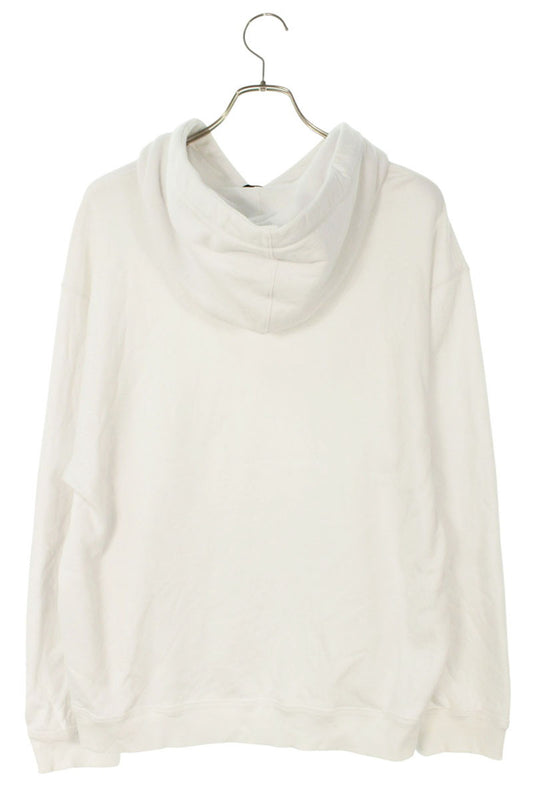 Valentino VLTN Logo Print Pullover Hoodie White Size M