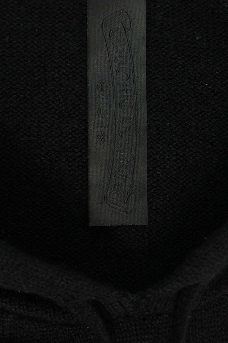 Chrome Hearts Y NOT Cashmere Cross Patch Knit Hoodie Size M