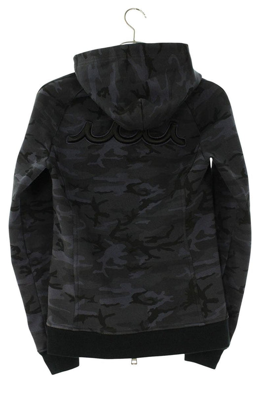 AKM x muta Camo Logo Patch Zip-Up Hoodie Navy Size S