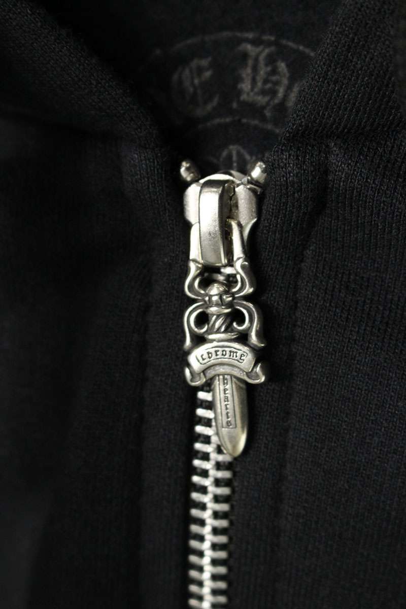 Chrome Hearts SWTSHRT HD ZIP Hoodie Black/Khaki Size L