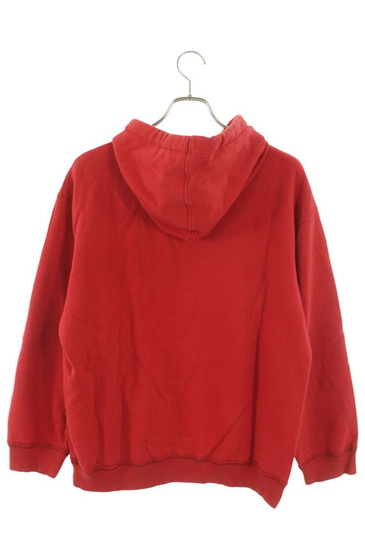 VALENTINO VLTN Embossed Pullover Hoodie Red Size M