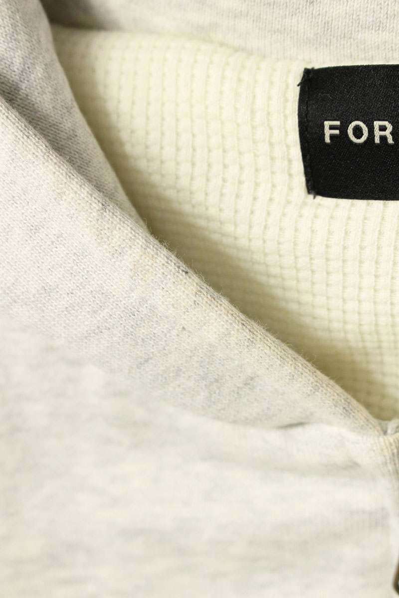 FOR SOME ONE SWEAT PUFFER HOODIE Gray Size M