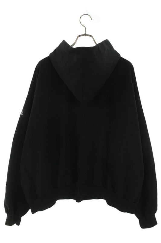 Balenciaga x Adidas Logo Oversized Hoodie Black Size L